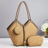 Lulu Inspired Tote Bags No.24507, 6 Colors, Size:40*20*12*29*20cm, Tax Included
