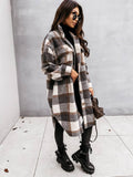 Warm Plaid Shirt 23, 4 Colors, Size: S-2XL, Tax Included
