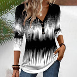 NEW Retails $83, Black and White V-Neck Top, Sz XXL