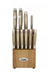 NEW Studio Cuisine Knife Set 14 Piece Block Set! High-carbon stainless steel blades & stainless handles