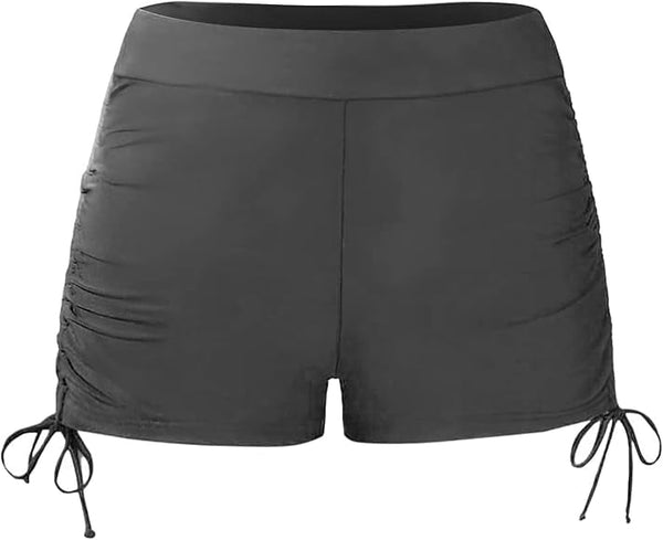 New Women's Plus Size Swimm Bottom Shorts Black Sz 18W