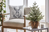 NEW CANVAS Small Frosted Flocked Christmas Decoration Artificial Tree in Burlap Sack, 20-in