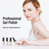 NEW Candy Lover Nail Polish Remover Kit, Non Acetone Gel Polish Remover, Liquid Latex Peel Off Tape, Cuticle Oil, Cuticle Remover Liquid, No Soaking or Wrapping, Quick Remover for Nails Gel