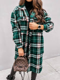 Warm Plaid Shirt 23, 4 Colors, Size: S-2XL, Tax Included