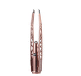 NEW LaTweez Pro Illuminating Tweezers & Mirrored Carry Case with Diamond Dust Tips, Rose Gold