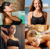 New 25 Sets of Women's Black Non-Woven Bras, underwear for Beauty Salon, Spa, Sauna etc