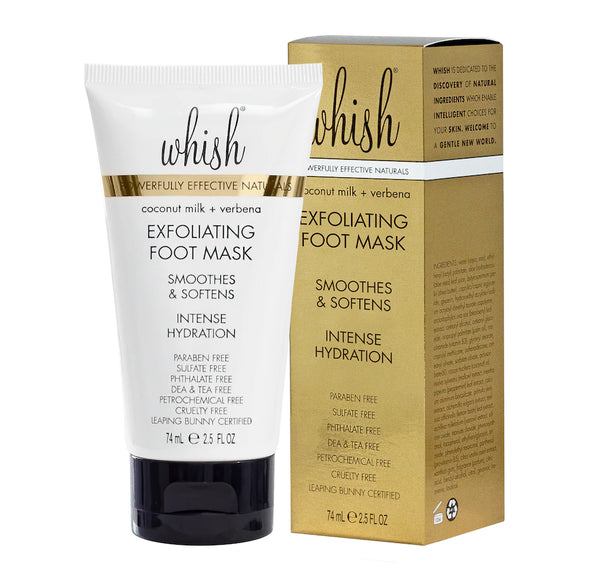 NEW Whish Coconut Milk + Verbena Foot Mask - 74 mL - Retails for $47!