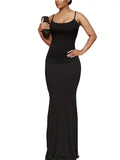 NEW Women's Casual Lounge Slip Long Dress, Sexy Sleeveless Backless Bodycon Maxi Dress, Women's Clothing, Sz XL, Retails $104