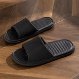 NEW Mareep Women's Light Soft Soles Slippers Slides Sandals, Trendy, Black, Size 38-39 (6.5-7)