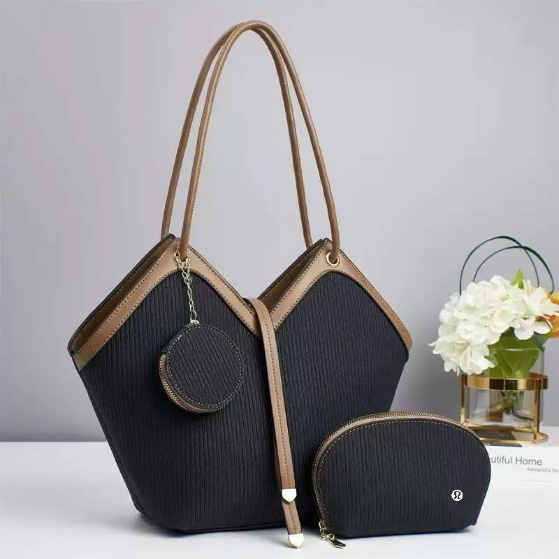 Lulu Inspired Tote Bags No.24507, 6 Colors, Size:40*20*12*29*20cm, Tax Included