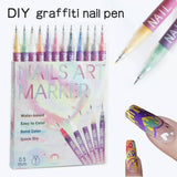 Nail Art Pens Set No. 244514, 4 Styles, Tax Included
