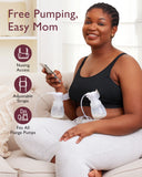 NEW Momcozy The Original: Our Basic Pumping Bra - Black, Sz XXL