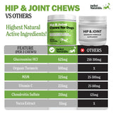 NEW Retails $57, Deley Naturals Hip and Joint Supplement for Dogs - Glucosamine Chondroitin MSM & Collagen for Dogs - Dog Joint Supplement, Smaller Chews, Low Calories, Same Ingredients - 120 Chicken Flavor Chews, BB: 04/27