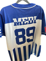 NEW Lotusprint handmade Cuba Baseball Jersey, Mens Cuba Baseball Jersey, Back Says Medi 89, Sz XL