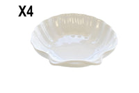 NEW Kayali Ceramic Shell Plates, 6'' X 6.75'', Set of 4