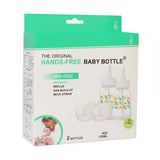 NEW Hands-Free Baby Bottle - Self Feeding System 4 oz (2 Pack - Dinosaur) Age 3 Mth+