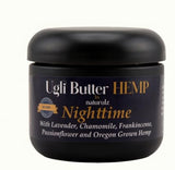 NEW Sealed Ugli Butter Hemp Night Cream 4oz – Calming Nightly Hemp Topical with Soothing Lavender, Calming Chamomile & Relaxing Passionflower. Ease Restless Muscles & Support a Healthy Sleep Cycle Melatonin Free