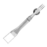 NEW 2Pc Watermelon Cutter with Spoon/Baller and Retractable Fork, 3-in-1 Stainless Steel Fruit Cutter Watermelon Cutter Slicer Tool