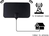 NEW 4K High Gain HD TV DTV Box Digital TV Antenna Plug 50 Mile Booster Active Indoor Antenna Graphic Design