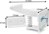 NEW Child Cabinet Locks | INVISIBLE DESIGN Baby Proof Safety Locks for Cabinets | Easy Adhesive (3M) NO TOOLS NEEDED No Drilling Closet and Drawer Latches | 12 Pack! (White)