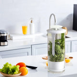 NEW IN BOX Wolfgang Puck Tempered Glass Herb Keeper with Ventilated Lid Model