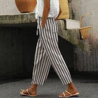 NEW Classy Striped Elastic Waistband Pants, Sz M, Retails $71