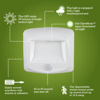 NEW Mr. Beams MB530 Stair Light Motion-Sensing Battery Powered LED White! Keep pathways, stairways and walkways safer with motion-sensor path lighting! Retails $21+