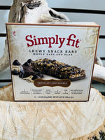 NEW Simply Fit Chewy Snack bars, Chocolate Chip Drizzle - BEST BEFORE - 01/24 Retails $40+