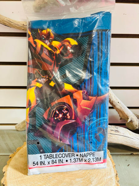 NEW Transformers Plastic Tablecover - 54" x 84"