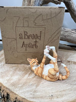 NEW IN BOX Collectible Country Artist A Breed Apart Figurine - Orange Tabby Cat Tinkerbell