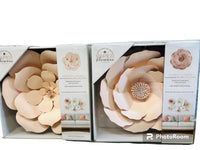 NEW Giant Flowers Wall Decor, 3D Flower Wall Backdrop, Floral Wall Decor, Large Paper Flowers Decorations for Wall, Nursery Decor - 2pk