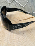 NEW Designer Rep. Sunglasses, 400 UV Protection! Stylish Black Italy Design Lenses! 040