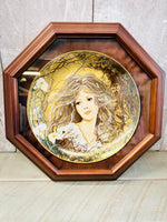 NEW Framed Collectible Vintage Kaiser "Lilie" limited edition of the series Romantic Portraits by Greta Neubacher 10" Plate