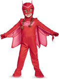 NEW PJ Masks Owlette Deluxe Kids Costume with Light Up, Sz M Fits 3-4 Years, Retails $56+