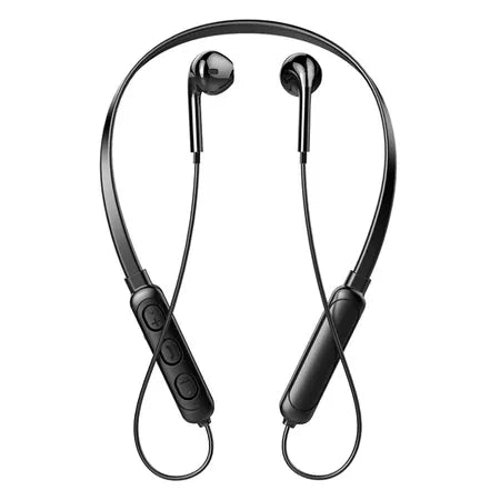 New wireless bluetooth headset headphones hanging neck stereo noise reduction universal 5.0 sports earphones microphone wholesales, Black