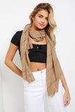 NEW Ardene Plaid Lightweight Scarf, Beige