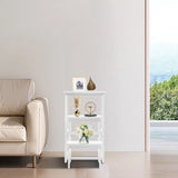 NEW WFX Utility 3 - Step Wood Folding Step Stool, also can be used as a flower stand on the balcony, and can be used as a coffee table, side table or chair! Retails $150