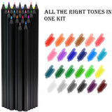 NEW 24 Pcs Coloured Pencils - Soft Core Pencil Crayons - School Supplies, Arts and Crafts, Gifting