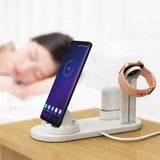 New in box! 3 in 1 QI Wireless Charger Charging Dock for iphone X XS MAX XR 8 Plus USB 10W Fast Charging Stand for Apple Watch Airpods