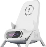 NEW 1Set Wireless Fast Charger Wireless Amplification Mobile Phone Tablet Bracket Small Chair Multifunctional
