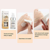 NEW TLM Colour Changing Foundation - Flawless Coverage, Lightweight Formula, Adapts to Skin Tone, Hides Wrinkles & Lines, Hydrating & Long-Lasting, BB Cream Makeup Base Concealer Cover