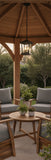 NEW Retails $297+, Smeike Large Outdoor Pendant Light, 2-Light Exterior Light Fixture for Porch Modern Outdoor Hanging Lantern Light in Matte Black Finish with Clear Glass