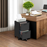 NEW IN BOX! VASAGLE 2-Drawer File Cabinet, Filing Cabinet for Home Office, Rolling File Cabinet, Printer Stand, for A4, Letter-Size Files, Hanging File Folders, Industrial, Matte Black