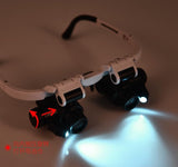 NEW Magnifying Glasses 8X 15X 23X Magnifier LED Headband Glass Eye Magnifying Repair Tool Watchmaking Coin Stamp Currency Book Errors Jewelry Necklace Magnifier Glasses Beading Biology Loupe Microscope