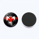 NEW 12Pcs Canadian Flag Refrigerator Magnet, Travel Souvenir Canada 3D Crystal Glass Magnet, Canada Fridge Stickers