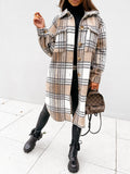Warm Plaid Shirt 23, 4 Colors, Size: S-2XL, Tax Included