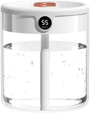 NEW Top-Fill Cool Mist Humidifier with 3-Speed Modes, Easy-to-Clean Aroma Essential Oil Diffuser, Quiet Rapid Ultrasonic Humidification, Digital Display, 360° Nozzle for Home, and Plants