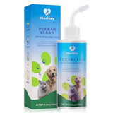 NEW Pet Ear Cleaner Solution & Infection Treatment for Dogs & Cats, Natural Pet Cleanser Drops Helps Eliminate Odor Relieve Infections and Soothe Itchiness - 4.06oz/120ml, EXP: 09/2025