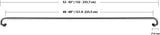 NEW Amazon Basics Easy to Install Adjustable Room Darkening Blackout Curtain Rod - Wraps Around, Blocks Light, for Heavy Curtains, 48" to 88", Black, Retails $41