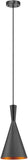 NEW IN BOX Globe Electric 63873 1-Light Hourglass Pendant, Matte Black, Gold Interior, Black Cord, Kitchen Island, Pendant Light Fixture, Adjustable Height, Home Décor Lighting, Home Decor, Bulb Not Included
